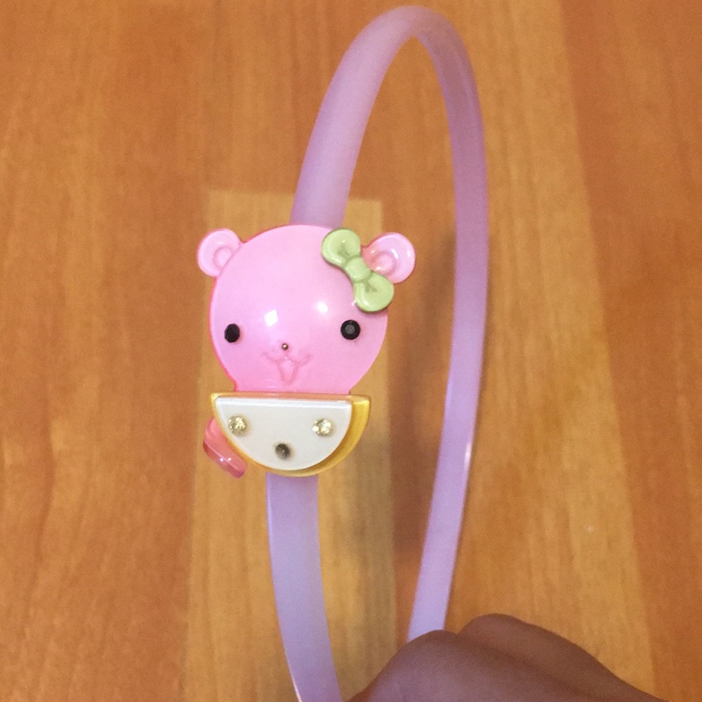 Cute Bear Pink Headband